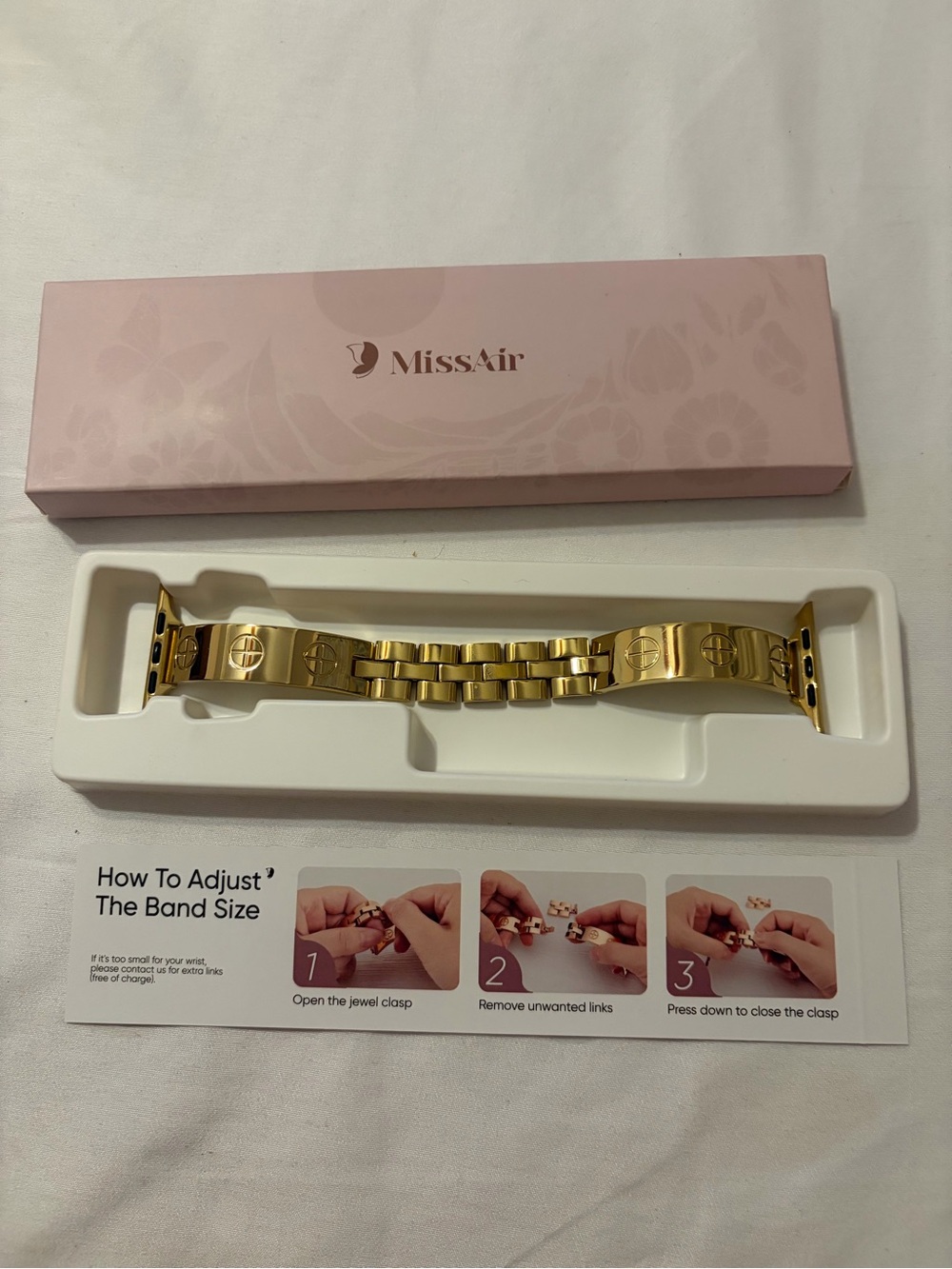 Gold Stainless Steel Replacement Apple Watch 49mm Band